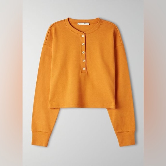 ARITZIA | Wilfred Free Mavis T-Shirt in Harvest Gold Yellow XS - Picture 3 of 15